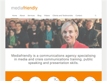 Tablet Screenshot of mediafriendly.com.au